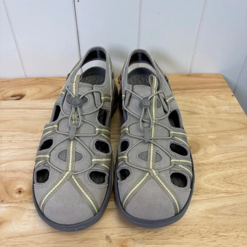 Privo by Clarks Fisherman Leather Bungee Sandals Women Size 10M Sporty Gorpcore